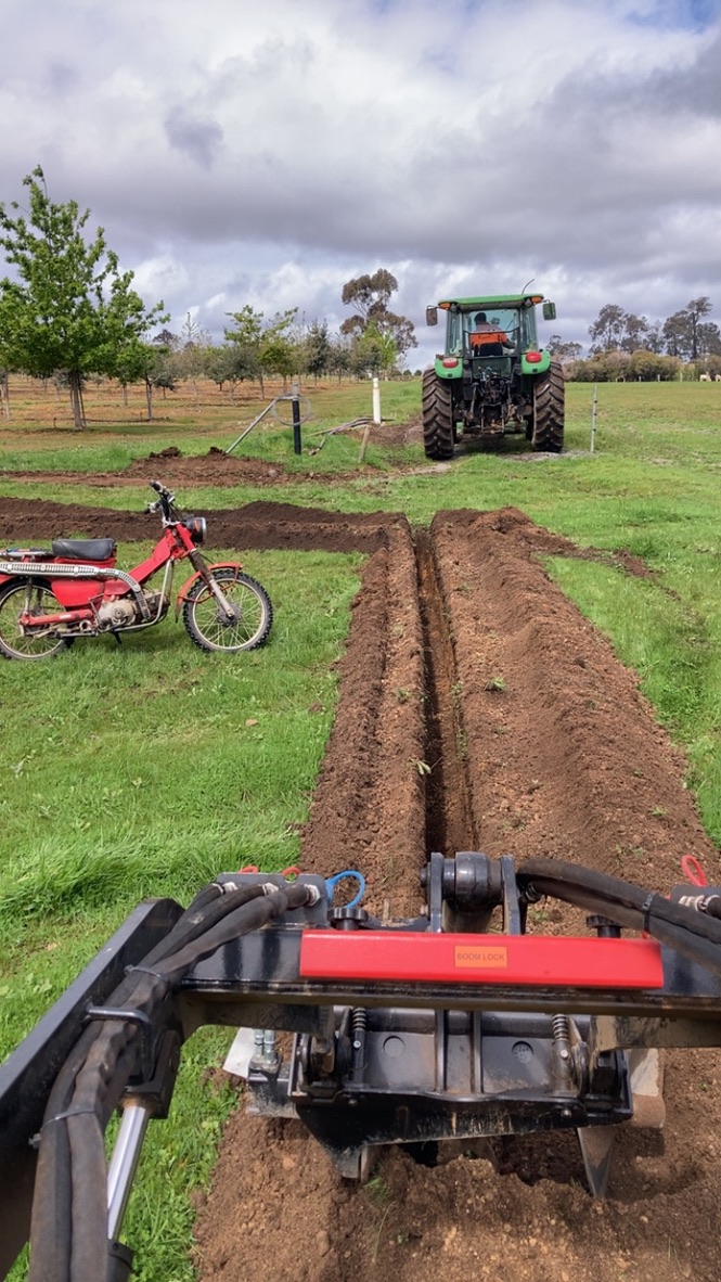 Irrigation trenching